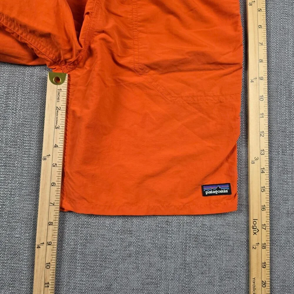 Patagonia Baggies Shorts Boys XL 14 Orange Nylon Swim Trunk Board Shorts Water